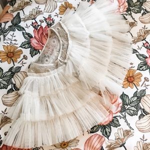 Tulle and Gold Shawl